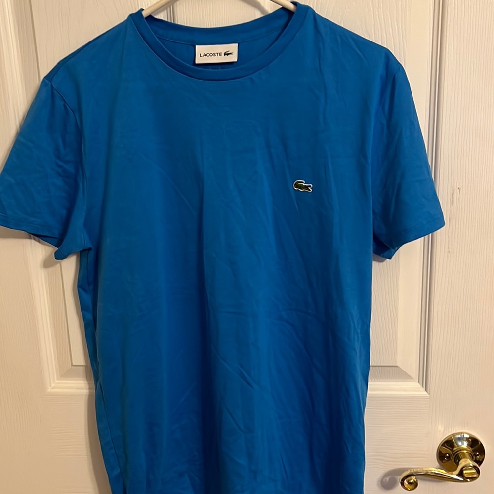 Blue Lacoste short sleeve